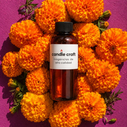 Fragancia Candle Craft - Flor de Cempasúchil - Día de Muertos - Esencia para Velas Jabones Difusores y Más - Hecho en México