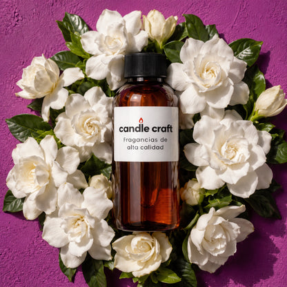 Fragancia Candle Craft - Flor de Gardenia - Esencia para Velas Jabones Difusores y Más - Hecho en México