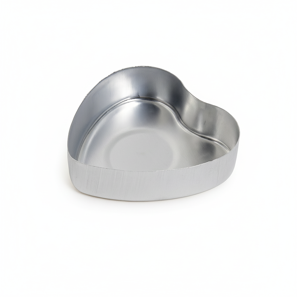 100pzas - Lata de Aluminio en Forma de Corazón para Velas de Té – Vasos para Velas Artesanales