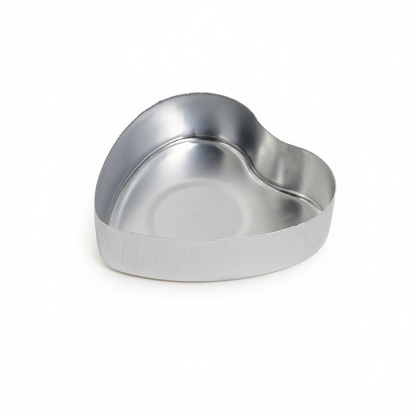 100pzas - Lata de Aluminio en Forma de Corazón para Velas de Té – Vasos para Velas Artesanales