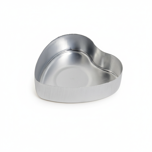 100pzas - Lata de Aluminio en Forma de Corazón para Velas de Té – Vasos para Velas Artesanales