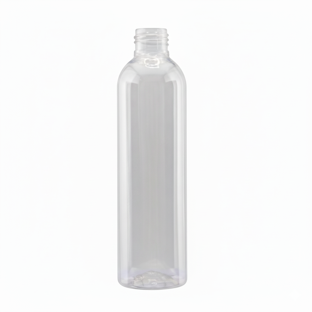 250ml Botella de Plástico PET - Rosca R-24 - Transparente