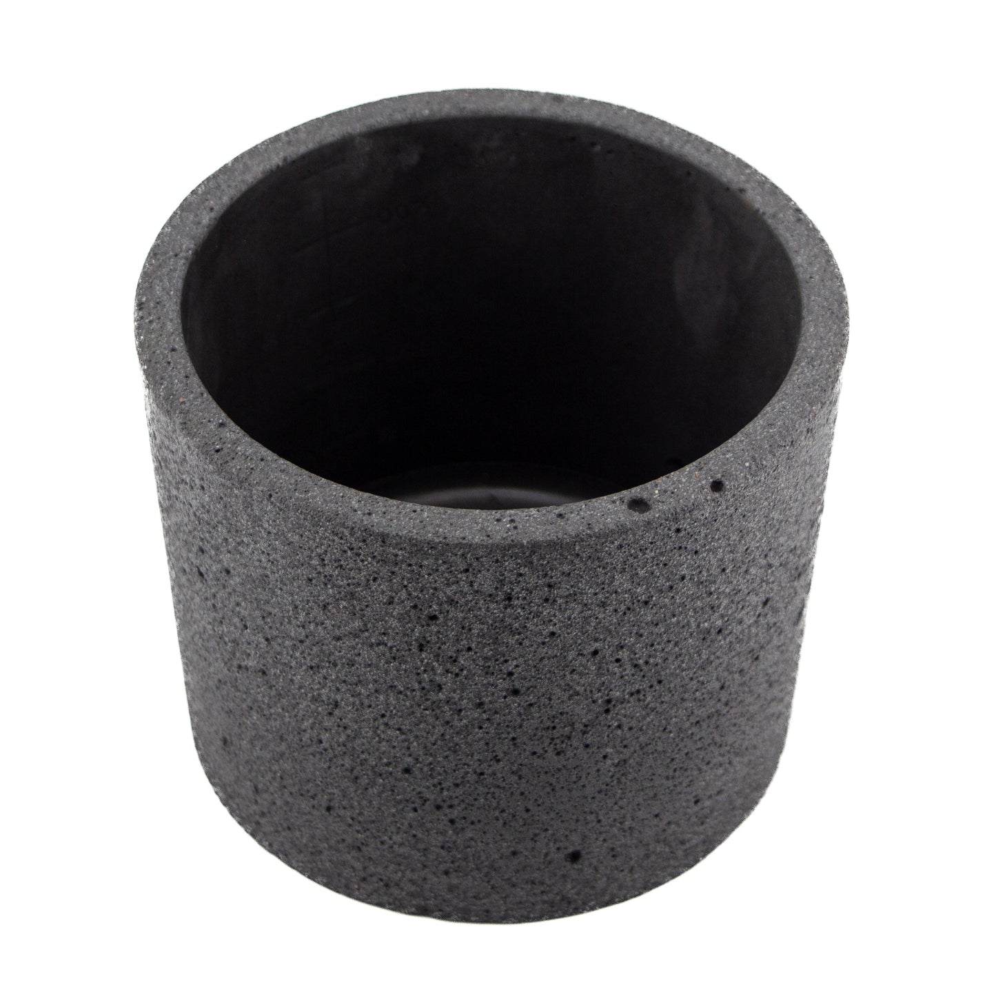 590ml - Carrara Vaso de Concreto para velas con Tapa de Madera - Gris