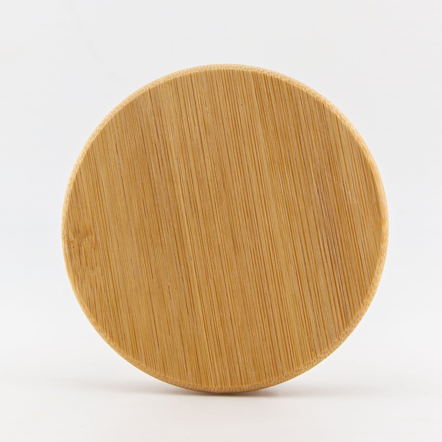 Tapa de Bambú XS con Anillo de Silicón para Vasos de Velas - Natural