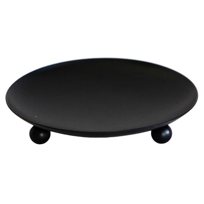 Platos para Velas de Aluminio Negro Mate