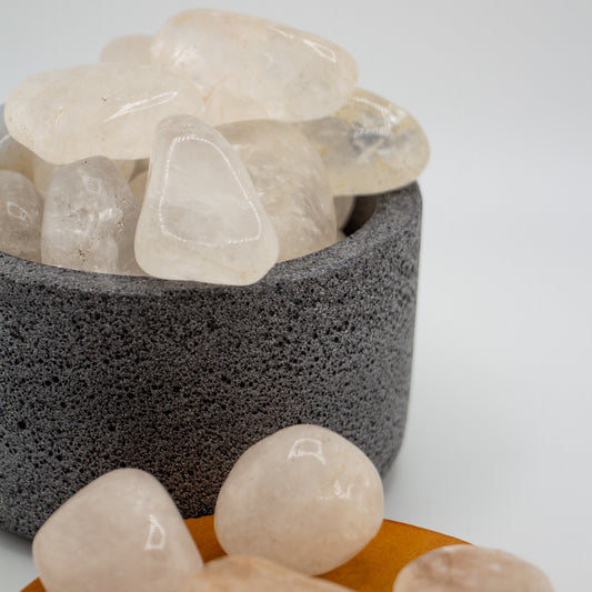 Cuarzo Blanco Pulido – Piedra de la Claridad y la Purificación para Velas y Decoración