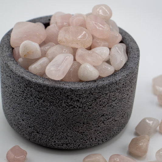 Cuarzo Ágata Rosa Pulido – Piedra de la Armonía y el Amor Propio para Velas y Decoración - Grado B
