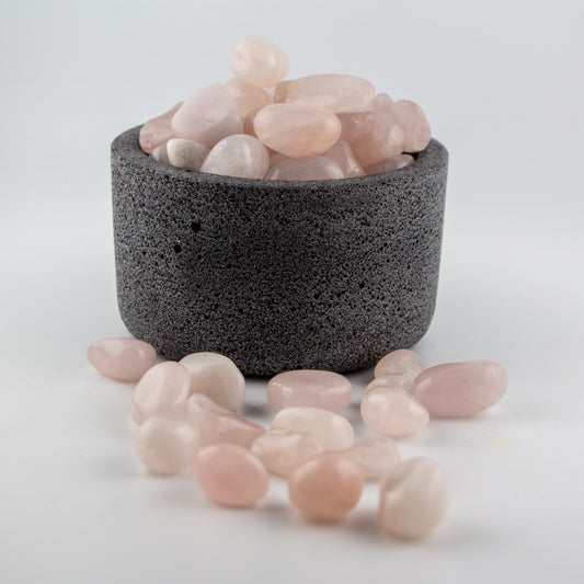 Cuarzo Rosa Pulido – Piedra del Amor y la Armonía para Velas y Decoración - Grado A