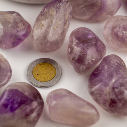 Cuarzo Amatista Morado Pulido – Piedra de la Calma y la Protección para Velas y Decoración