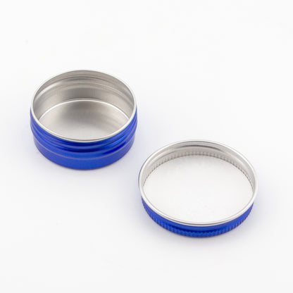 15ml - La Paz Pomadera Lata de Aluminio - Lata de Aluminio - Azul Marino