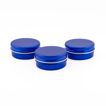 15ml - La Paz Pomadera Lata de Aluminio - Lata de Aluminio - Azul Marino