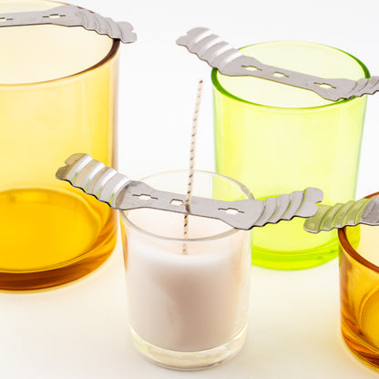 Centrador de Mecha Universal para Velas | Soporte Metálico con 3 Agujeros para Pabilo