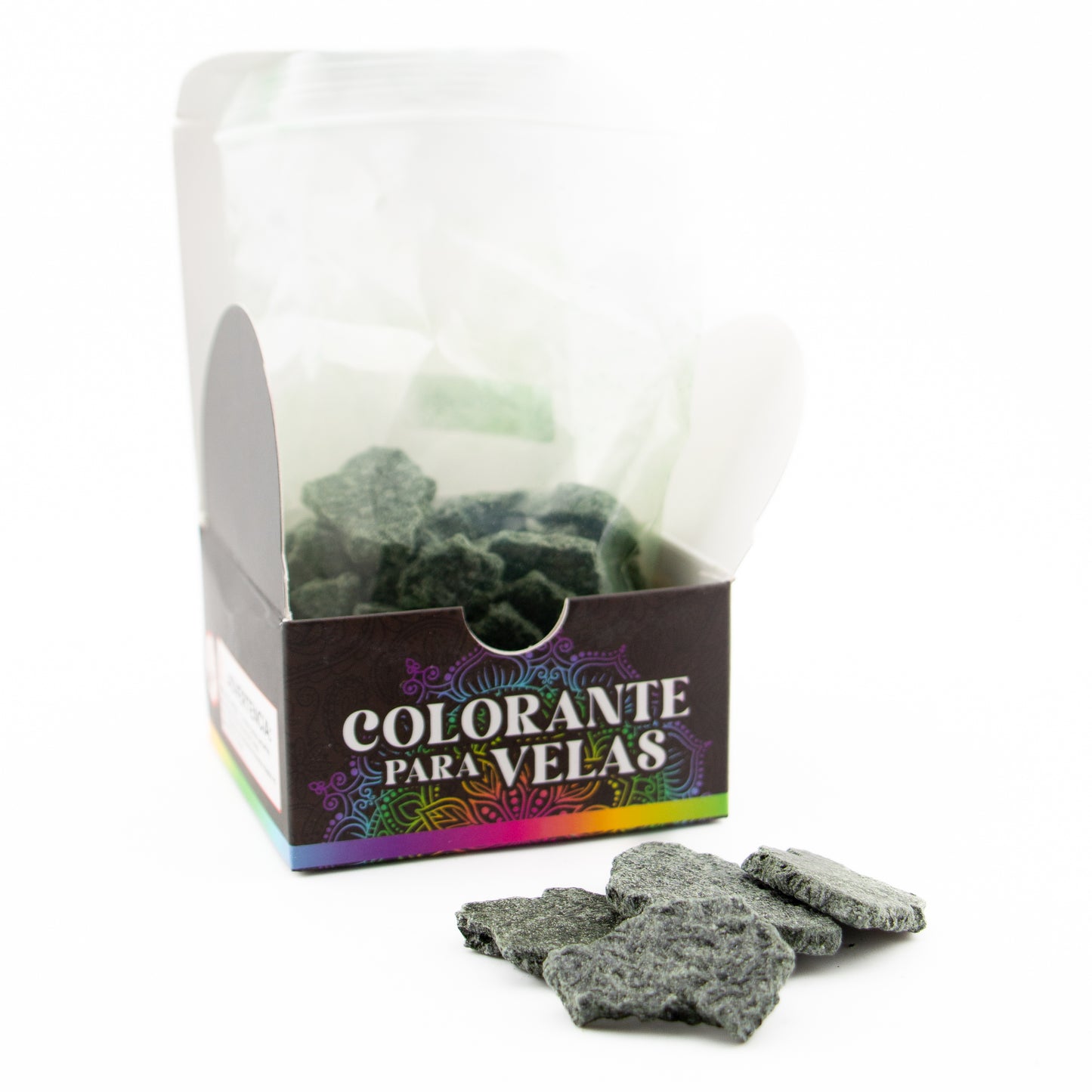 Colorante Sólido para Velas - Tinte en Escamas de Alta Concentración – Color: Verde Esmeralda