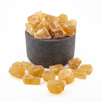Calcita Citrino Amarilla en Bruto – Piedra de Vitalidad, Energía Positiva y Claridad para Velas y Decoración