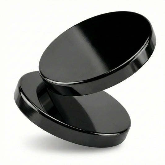 Tapa de Aluminio S para vasos de velas - Tapa para Vela Color Negro Brillante