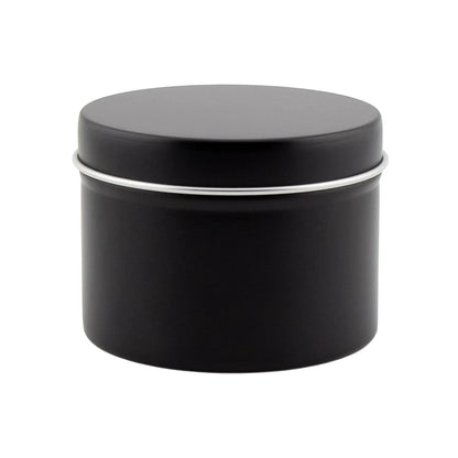 125ml - Tokio Lata de Aluminio Recto para velas - Negro Mate