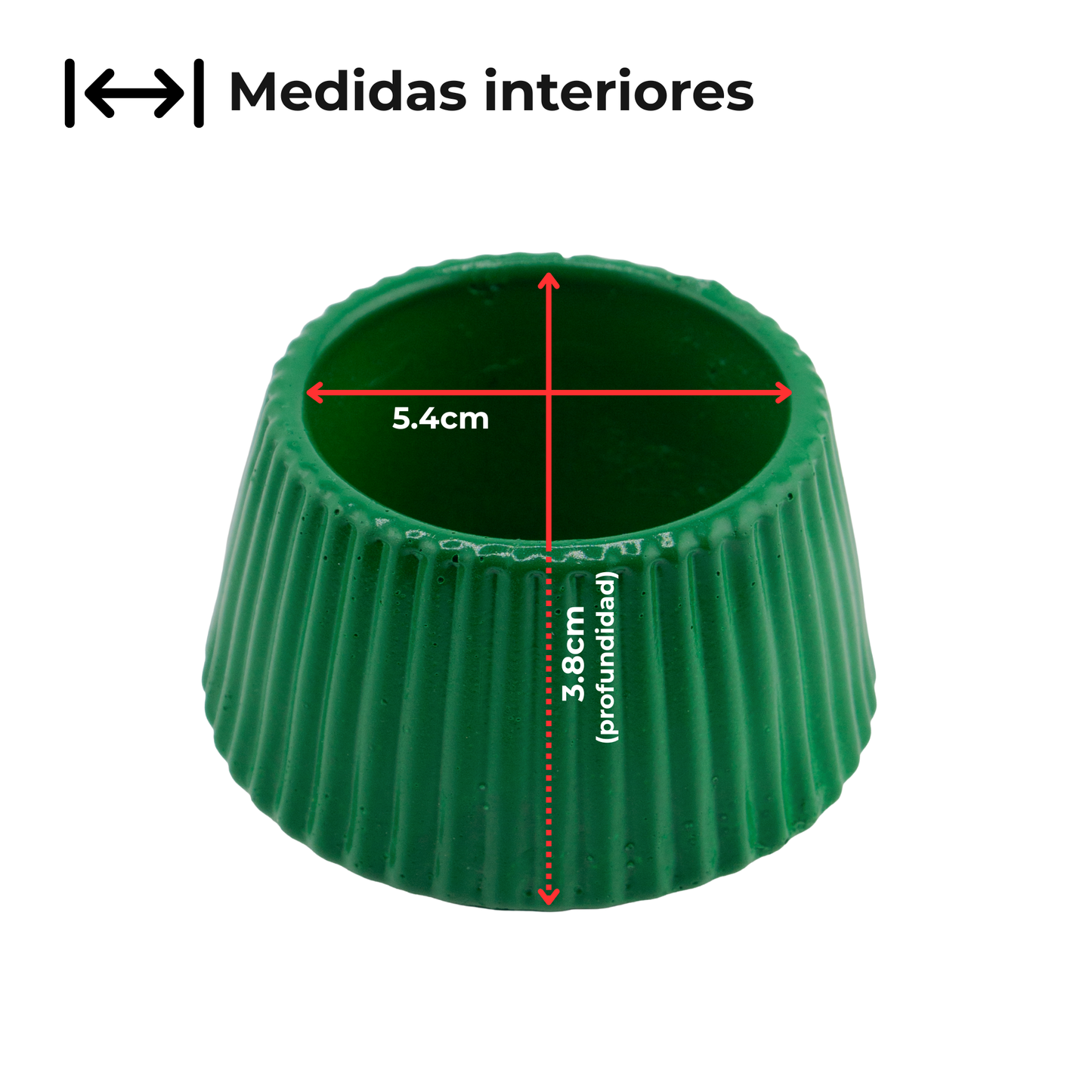 Colección Navidad - Árbol de Navidad - Pino Navideño de Concreto para Velas - Verde (Edición Especial de Navidad)