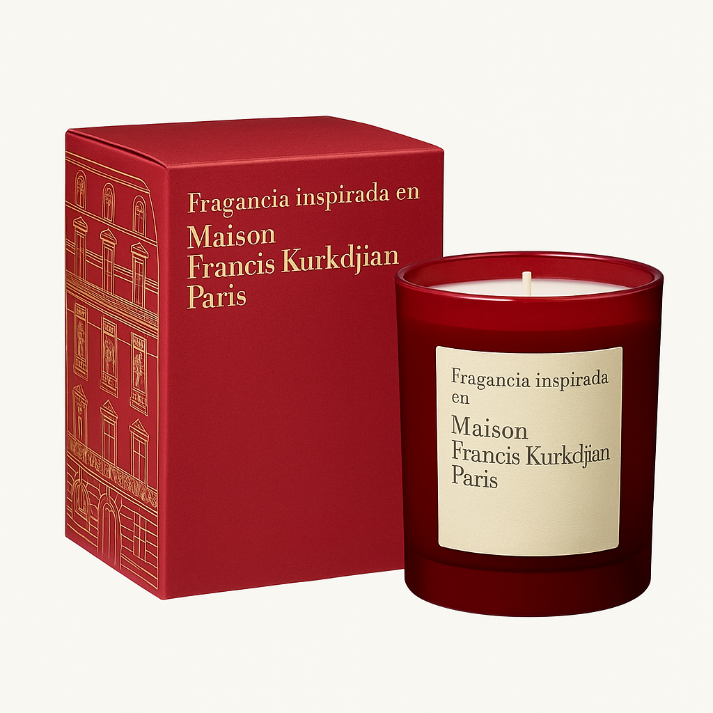 Fragancia Candle Craft - Baccarat Rouge 540 - Inspirada en Maison Francis Kurkdjian®
