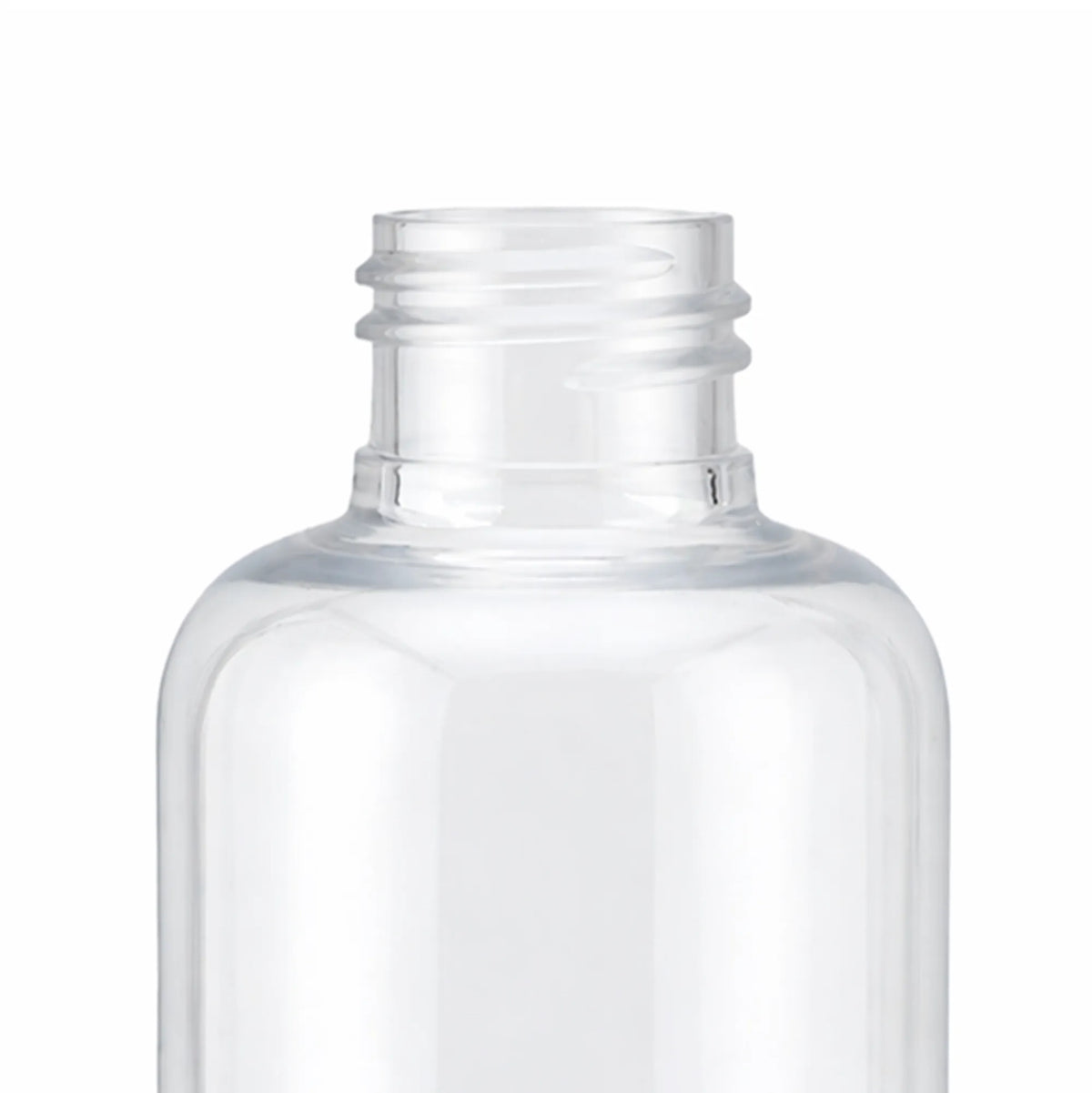 140ml Botella de Plástico Redondo PET - Rosca R-24 - Transparente