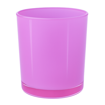 560ml - Mónaco Vaso de vidrio para velas -  Fucsia Rosa Brillante