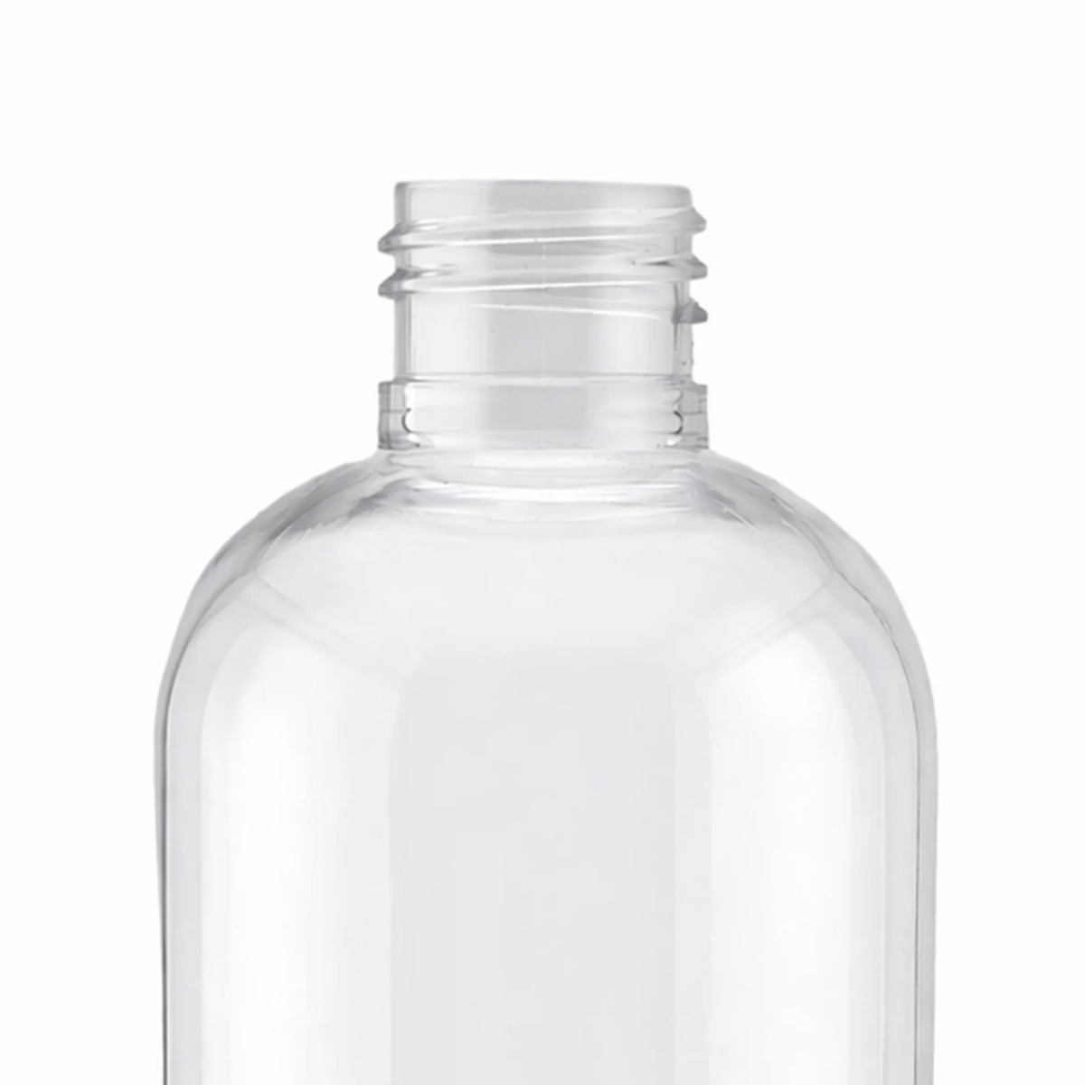 250ml Botella de Plástico Redondo PET - Rosca R-24 - Transparente