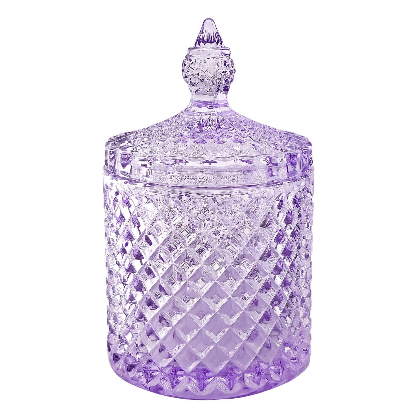 300ml - París Vaso de lujo de vidrio para velas - Morado Brillante