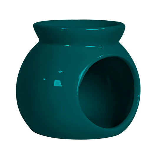 Quemador de Cera para Wax Melts  - Calentador de Cera Aromática de Cerámica - Azul Petróleo