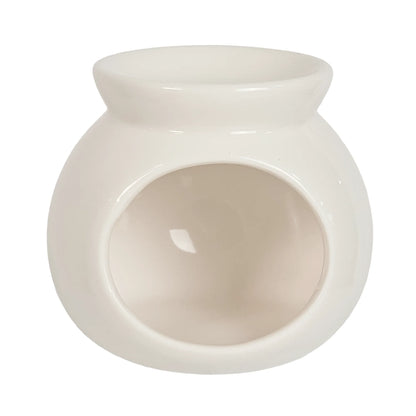 Quemador de Cera para Wax Melts  - Calentador de Cera Aromática de Cerámica - Blanco