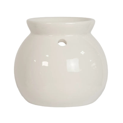 Quemador de Cera para Wax Melts  - Calentador de Cera Aromática de Cerámica - Blanco