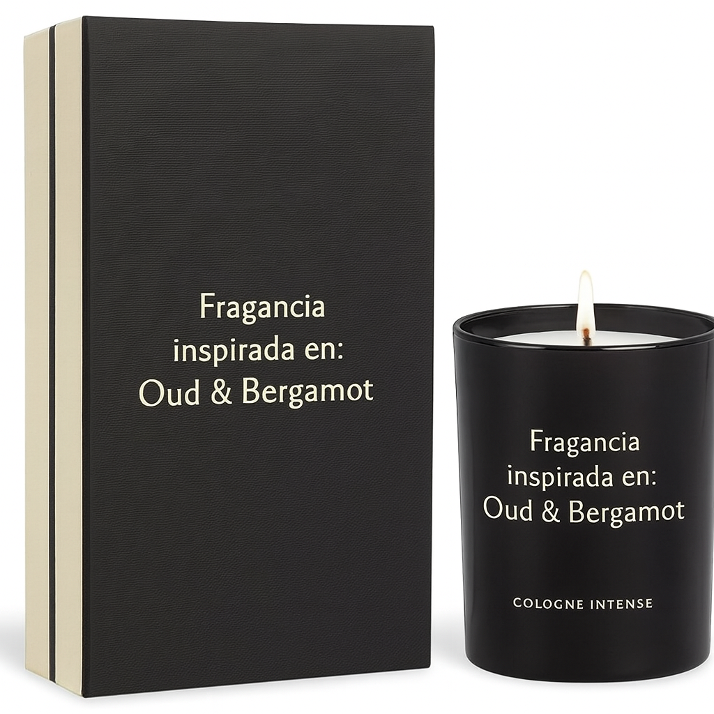 Fragancia Candle Craft - Oud & Bergamot - Madera de Agar y Bergamota - Inspirada en Jo Malone®