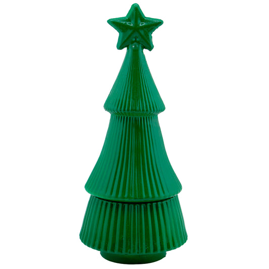 Colección Navidad - Árbol de Navidad - Pino Navideño de Concreto para Velas - Verde (Edición Especial de Navidad)