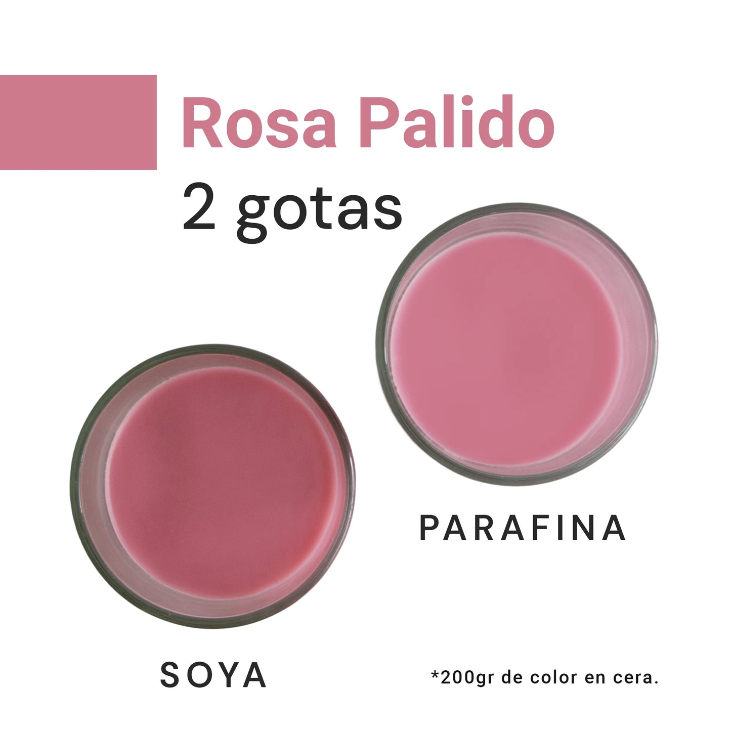 Colorante Líquido para Velas  – Ultra Concentración - Color: Rosa Pálido