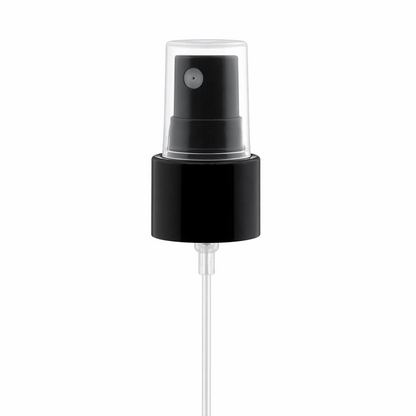 Atomizador Spray Fino con Tapa - Rosca 24/410 - Para Room Spray, Body Mist y Perfume - Negro