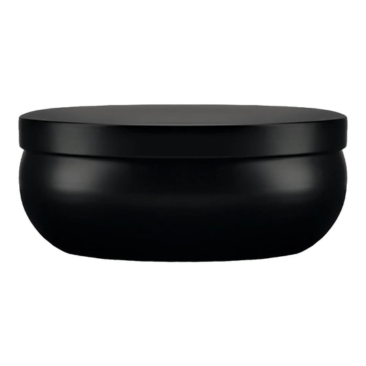 300ml - Tokio Lata de Aluminio Redonda para Velas - Negro Mate