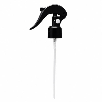 Atomizador Mini Trigger con Seguro para Botellas Plástico - Rosca R-28/410 - Negro