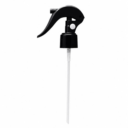 Atomizador Mini Trigger con Seguro para Botellas Plástico - Rosca R-28/410 - Negro
