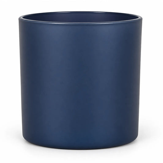 560ml - Mónaco Vaso de vidrio para velas - Frasco Gris Carbón Mate