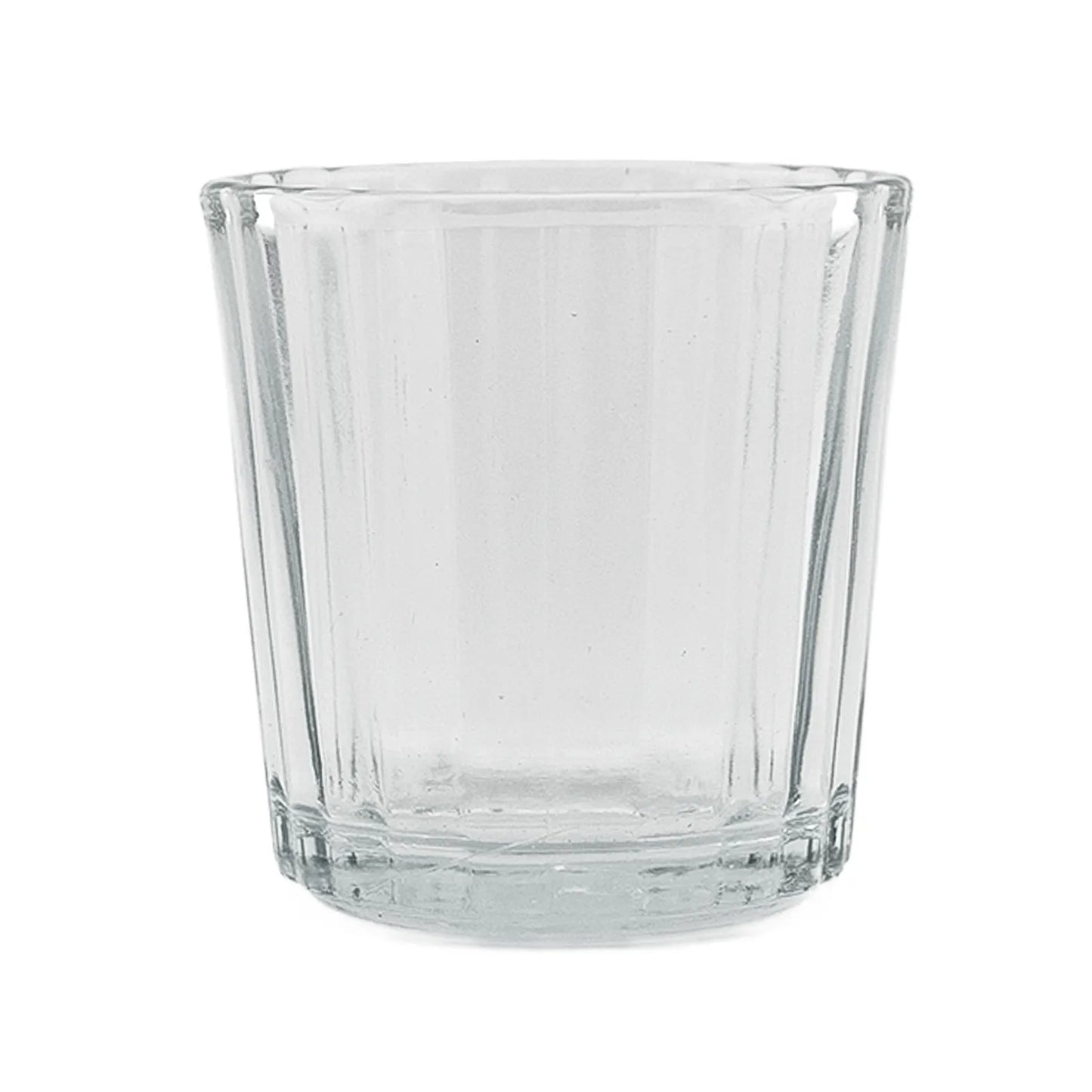 85ml - Veladora con Cruz - Vaso de vidrio para velas - Transparente