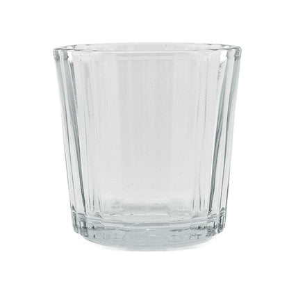 85ml - Veladora con Cruz - Vaso de vidrio para velas - Transparente