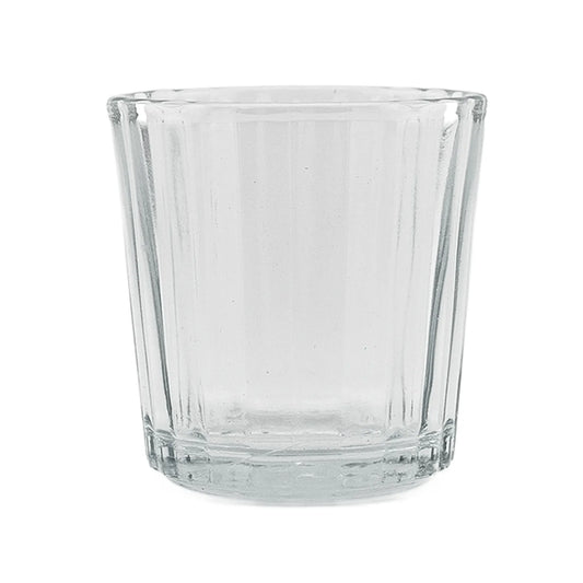 85ml - Veladora con Cruz - Vaso de vidrio para velas - Transparente