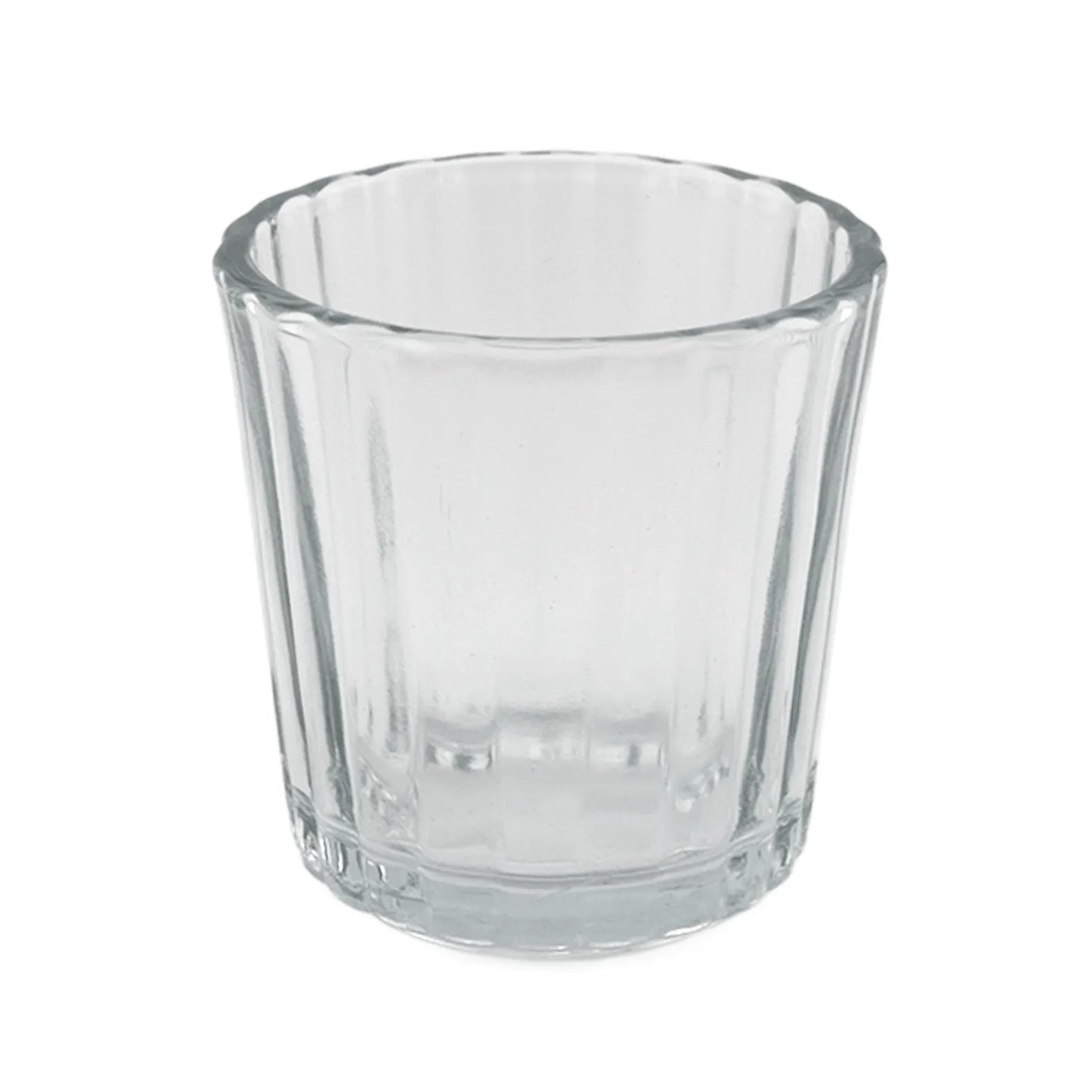 85ml - Veladora con Cruz - Vaso de vidrio para velas - Transparente