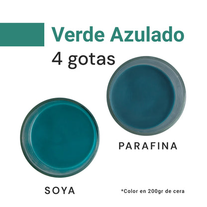 Colorante Líquido para Velas  – Ultra Concentración - Color: Verde Azulado