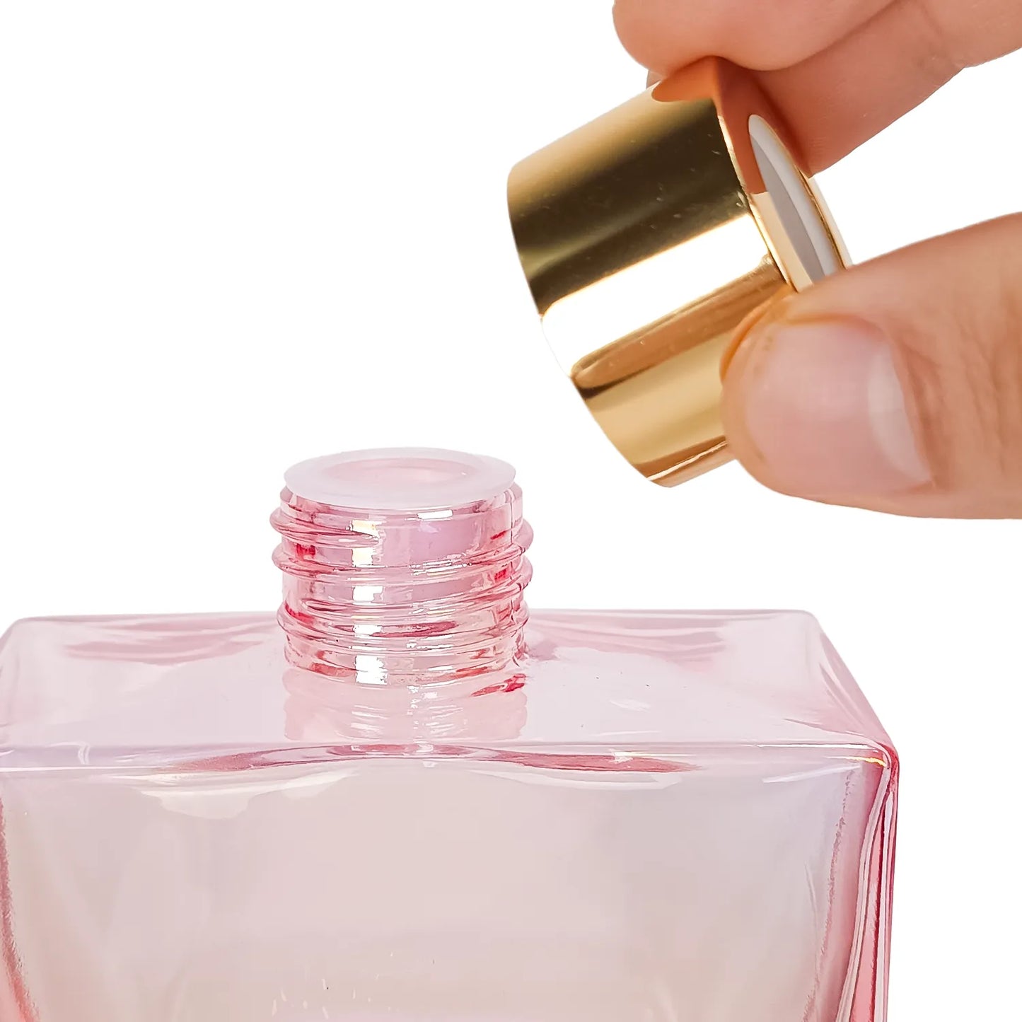 200ml Ravena - Frasco para Difusor de Vidrio - Botella Difusor de Varillas - Rosa Tornasol