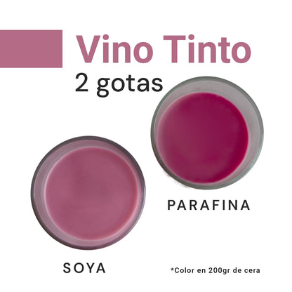 Colorante Líquido para Velas – Ultra Concentración - Color: Vino Tinto
