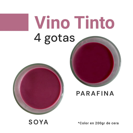 Colorante Líquido para Velas – Ultra Concentración - Color: Vino Tinto
