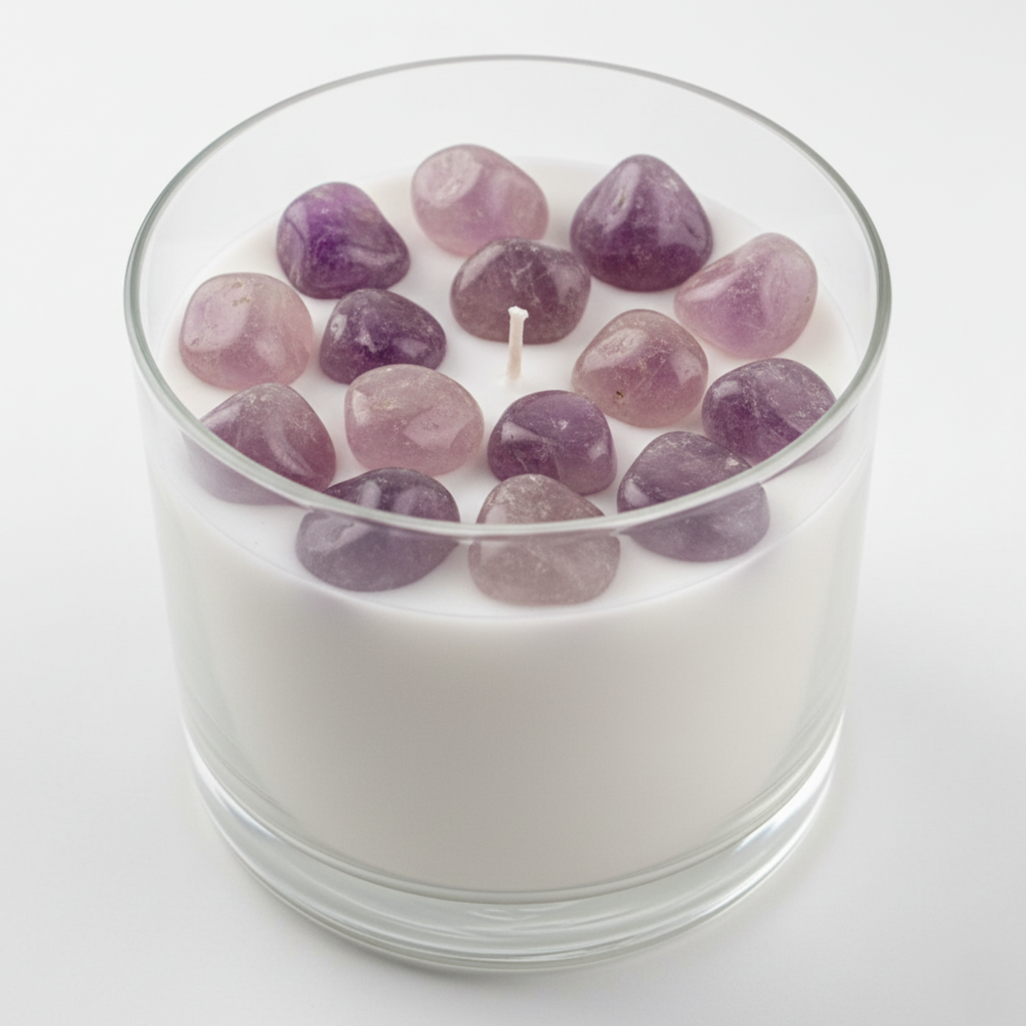 Cuarzo Amatista Morado Pulido – Piedra de la Calma y la Protección para Velas y Decoración