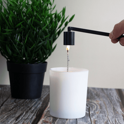 Apagavelas, Cortapabilo y Gancho de Pabilo - Kit de Herramientas para Cuidado de Velas - Negro Mate - Candle Craft