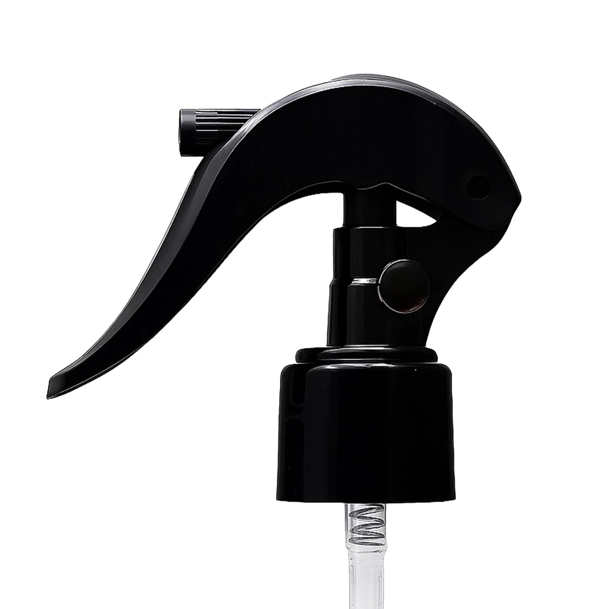 Atomizador Mini Trigger con Seguro para Botellas Plástico - Rosca R - 24/410 - Negro - Candle Craft