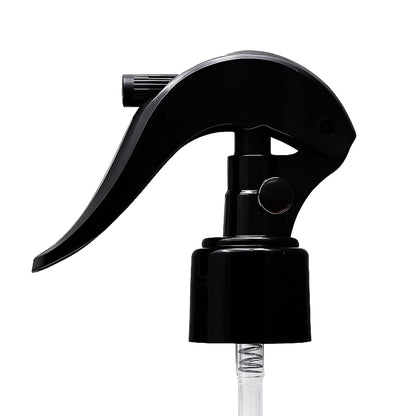 Atomizador Mini Trigger con Seguro para Botellas Plástico - Rosca R - 24/410 - Negro - Candle Craft