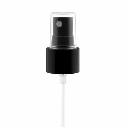 Atomizador Spray Fino con Tapa - Rosca 24/410 - Para Room Spray, Body Mist y Perfume - Negro - Candle Craft